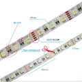 DC12V SMD 5050 RGBW RGBWW 4 en 1 chip led 60Leds / m LED flexible tira llevada